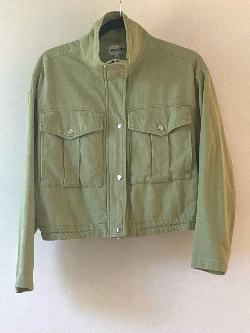 Vigoss Green 100% Cotton Jacket Size Medium